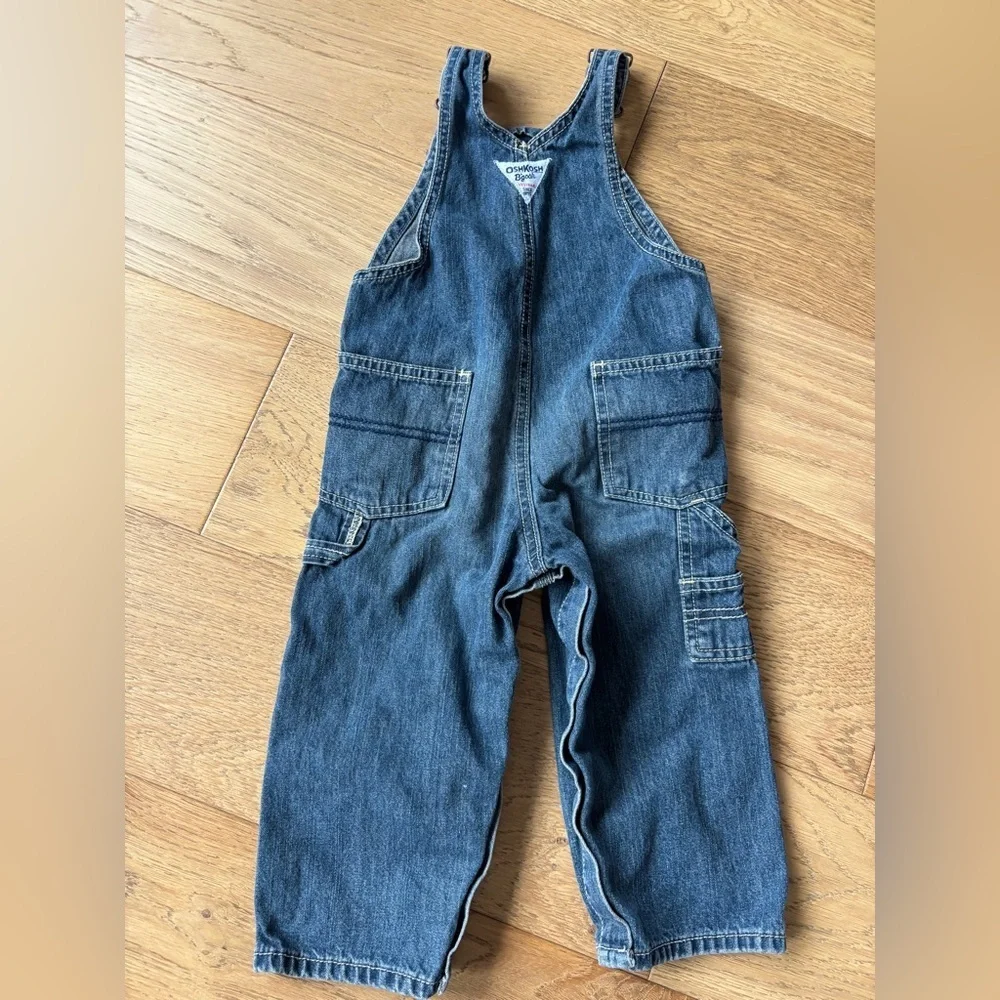 OshKosh B’gosh vestback denim overalls 24mo